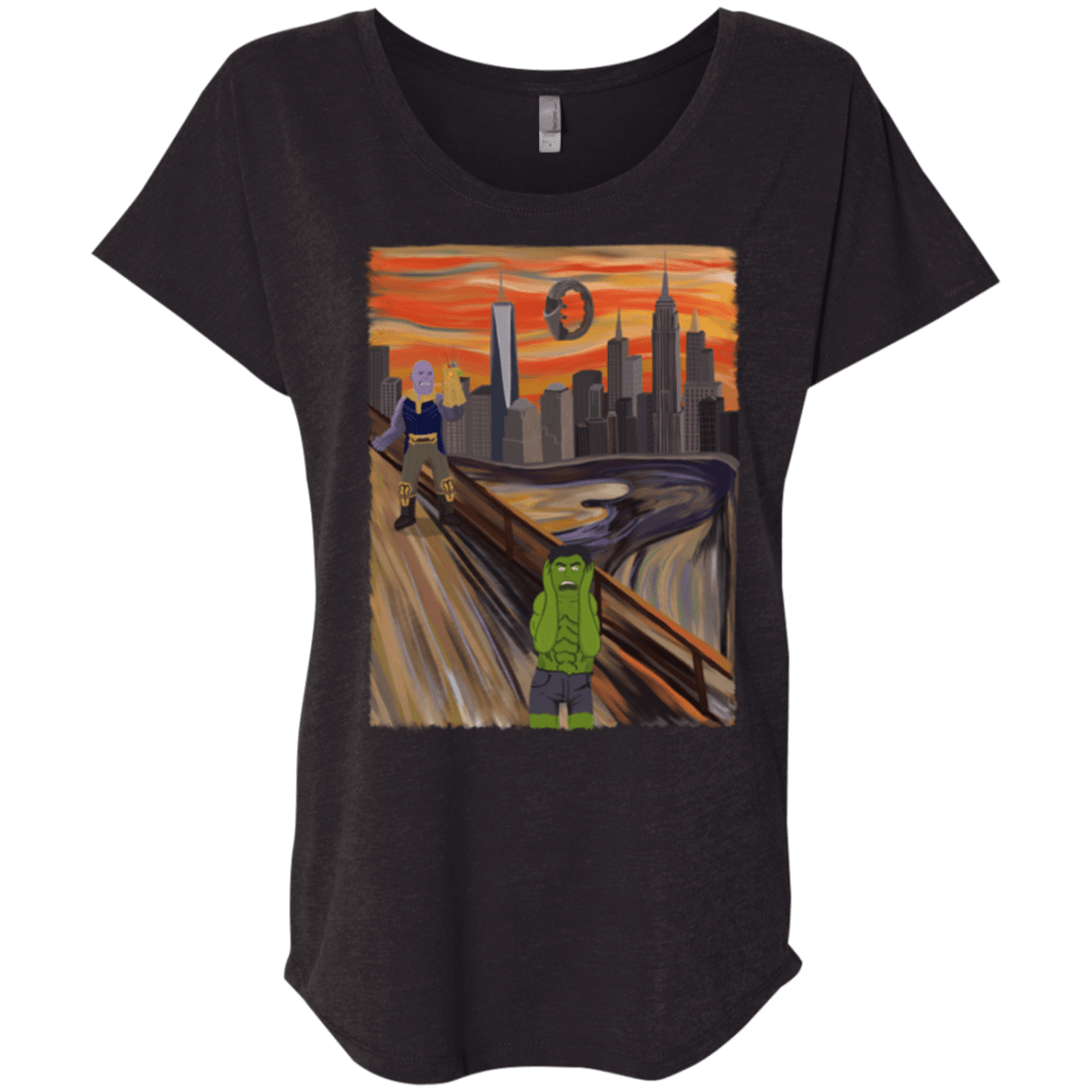 Angry Scream Triblend Dolman Sleeve