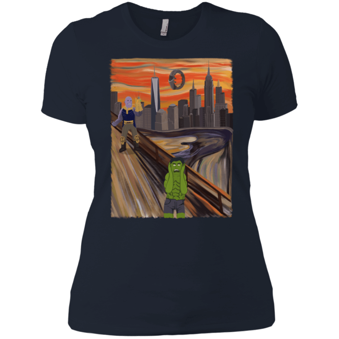 T-Shirts Midnight Navy / X-Small Angry Scream Women's Premium T-Shirt