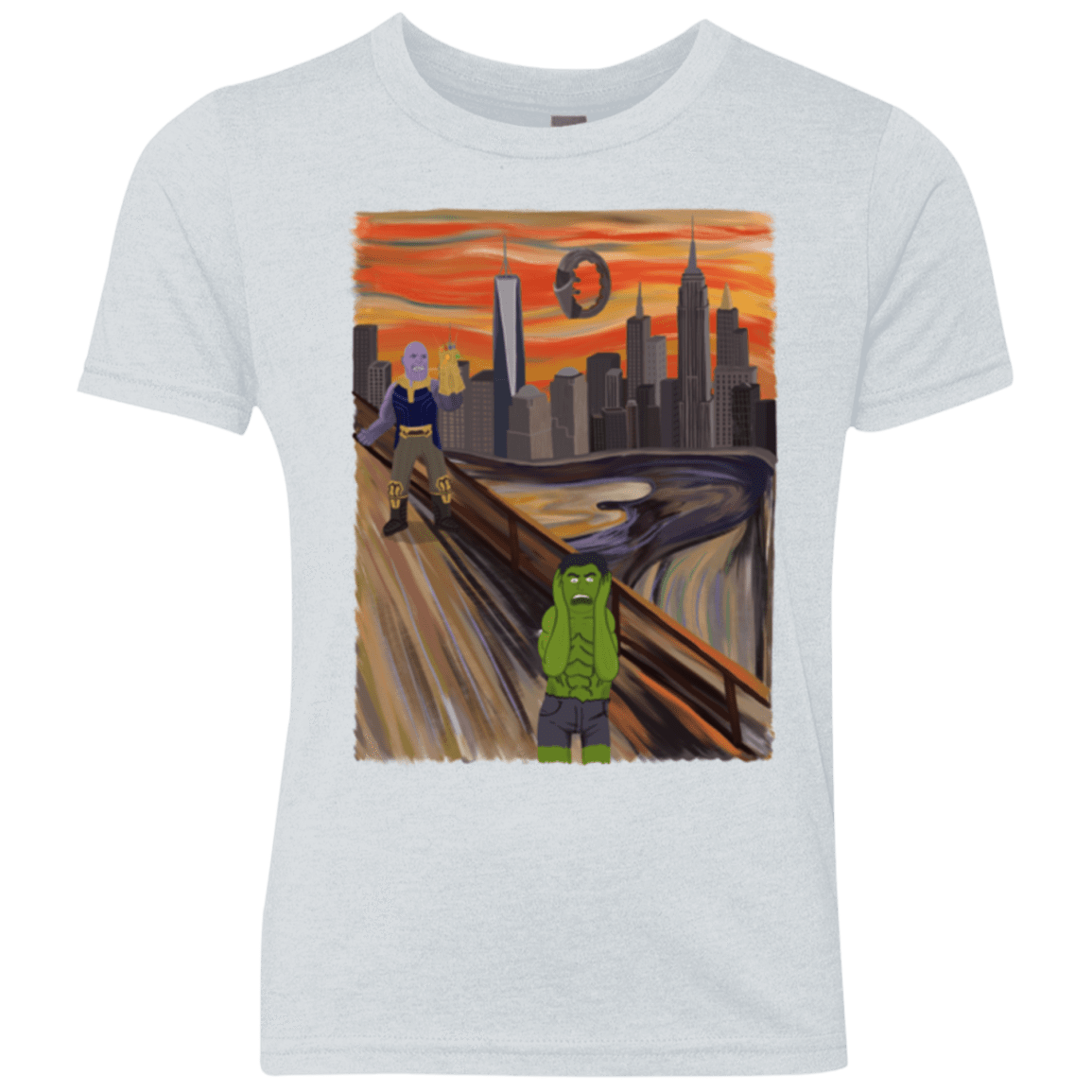 Angry Scream Youth Triblend T-Shirt