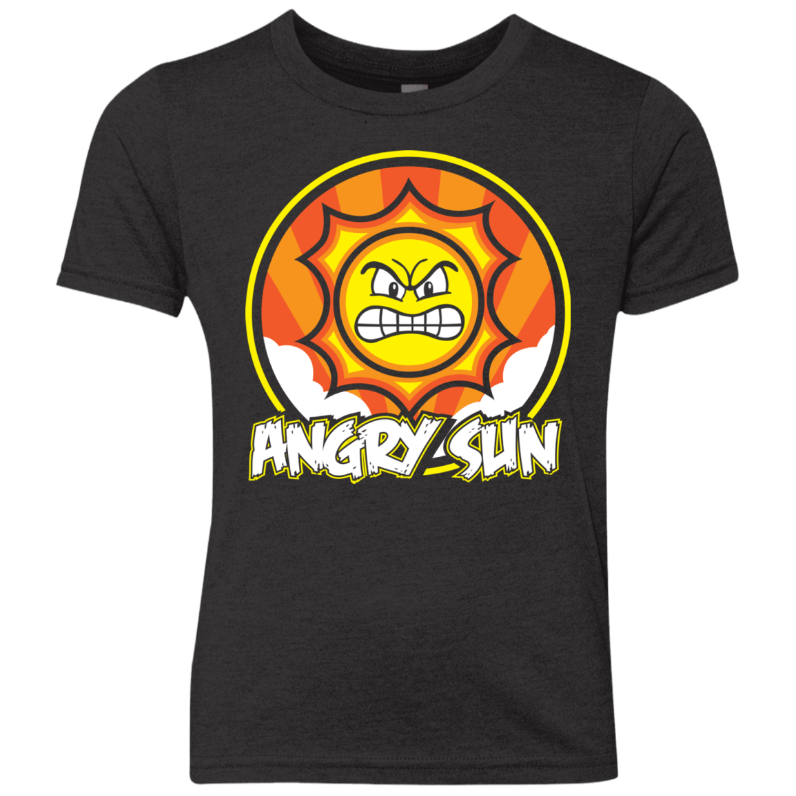T-Shirts Vintage Black / YXS Angry Sun Youth Triblend T-Shirt