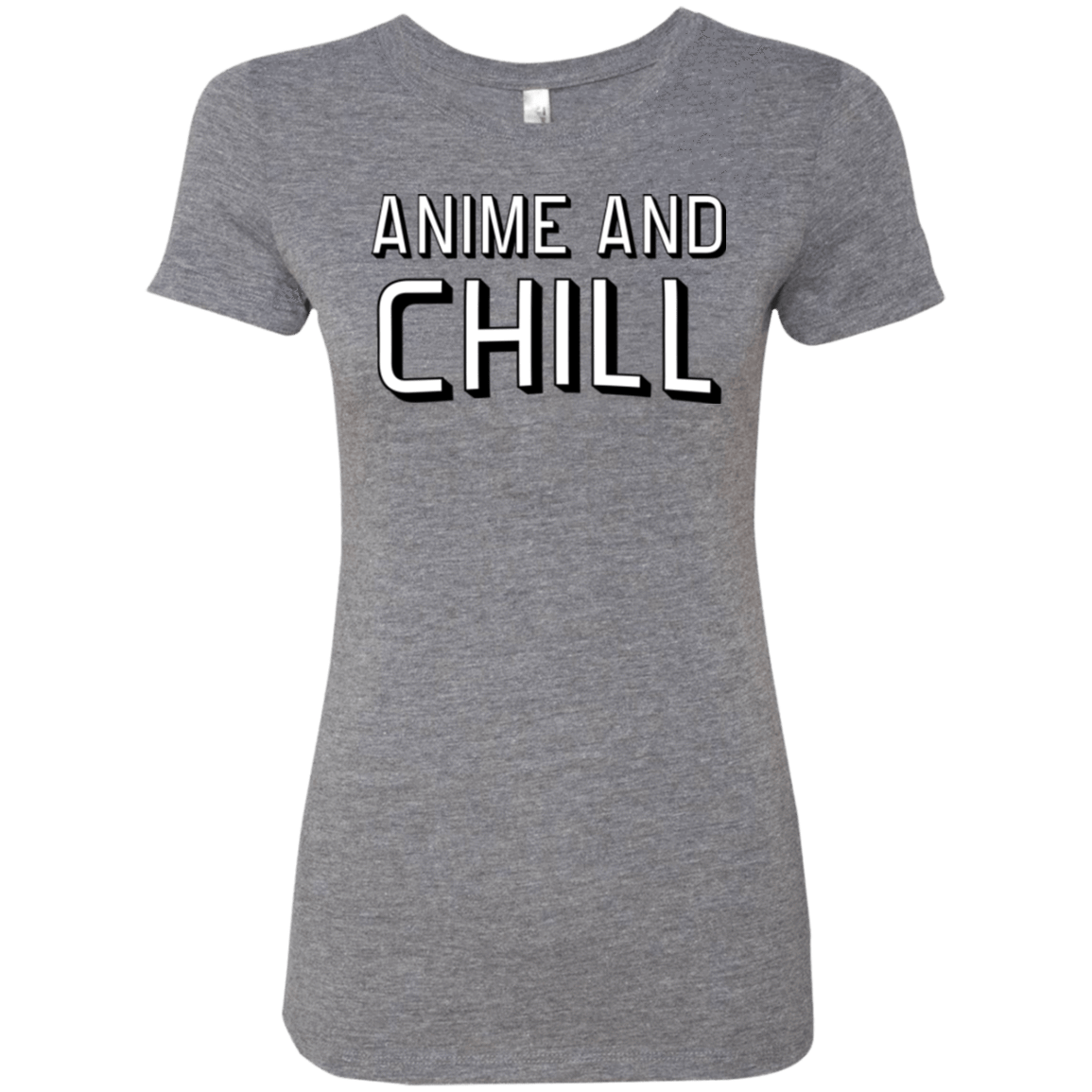 T-Shirts Premium Heather / Small Anime and chill Women's Triblend T-Shirt