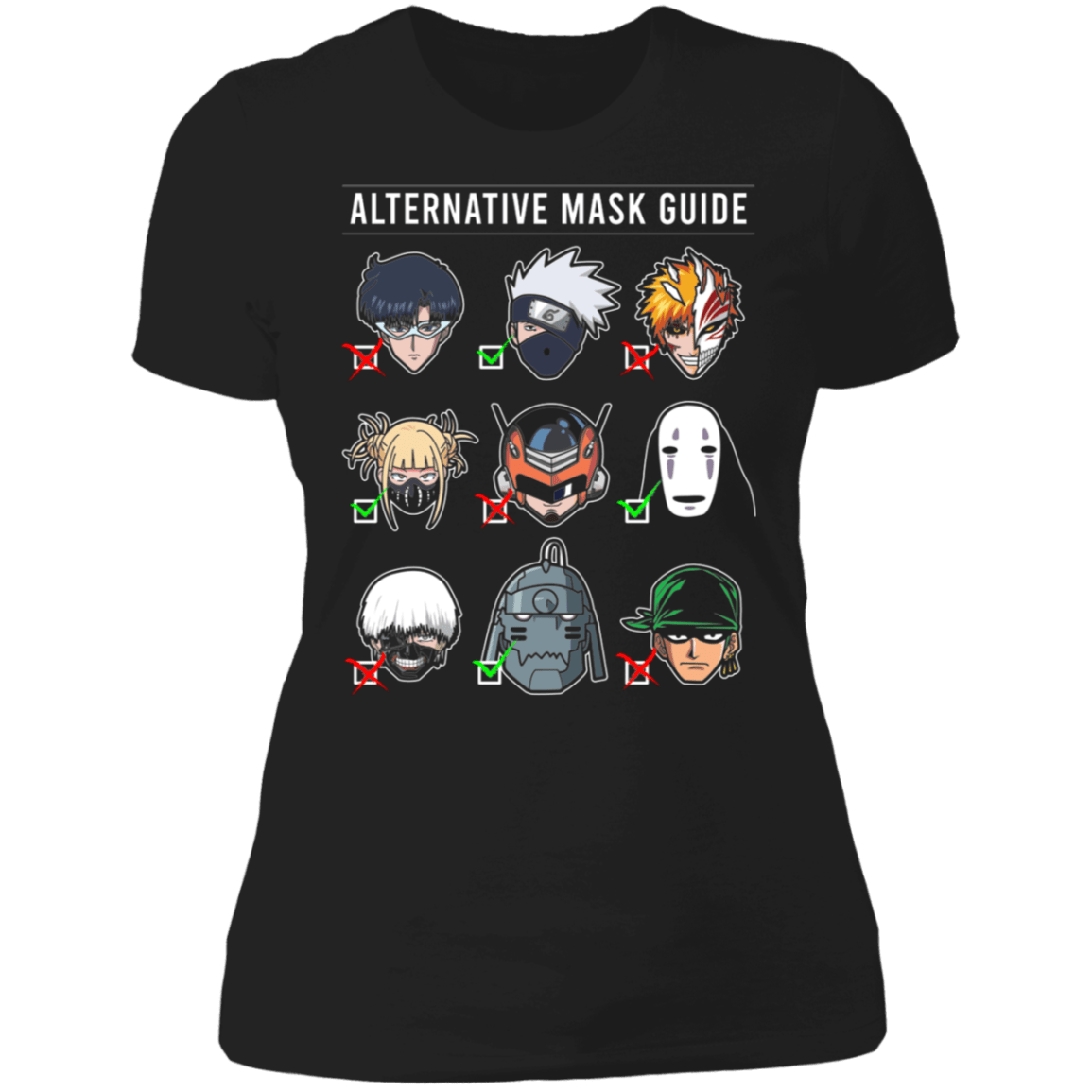 Anime Mask Guide Women's Premium T-Shirt
