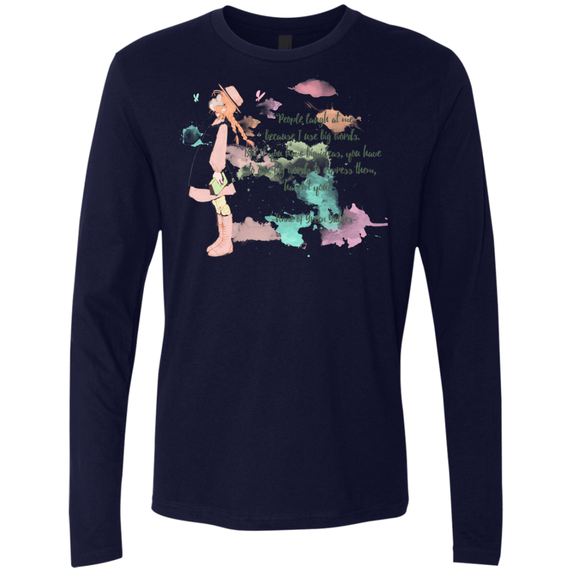 T-Shirts Midnight Navy / Small Anne of Green Gables 3 Men's Premium Long Sleeve