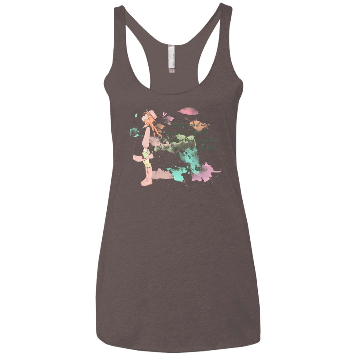 T-Shirts Macchiato / X-Small Anne of Green Gables 3 Women's Triblend Racerback Tank