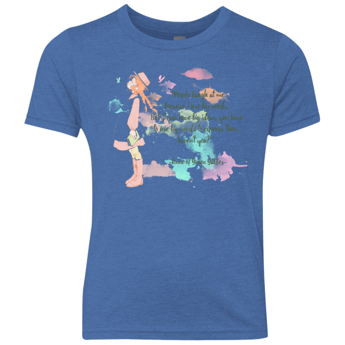 T-Shirts Vintage Royal / YXS Anne of Green Gables 3 Youth Triblend T-Shirt