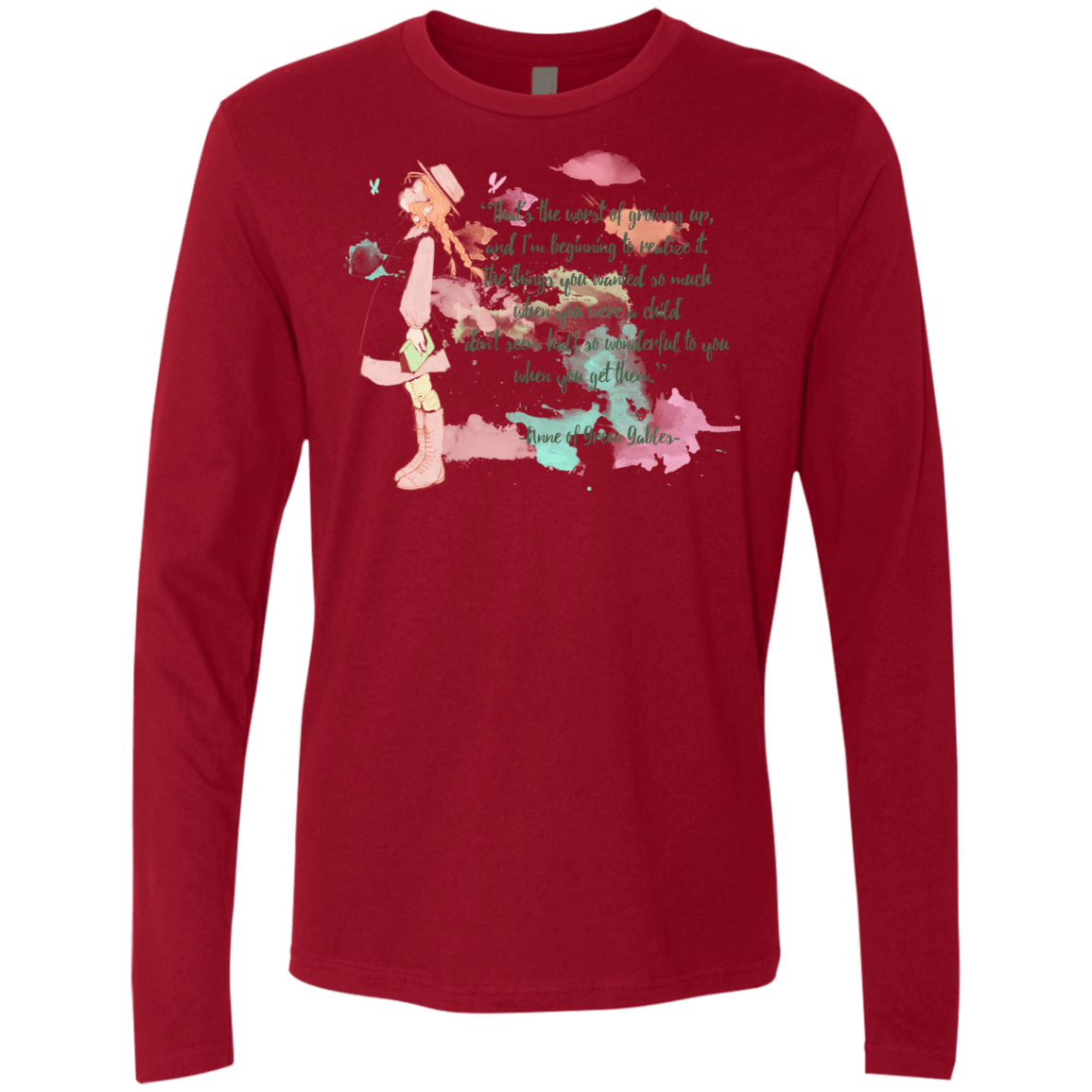 T-Shirts Cardinal / Small Anne of Green Gables 5 Men's Premium Long Sleeve