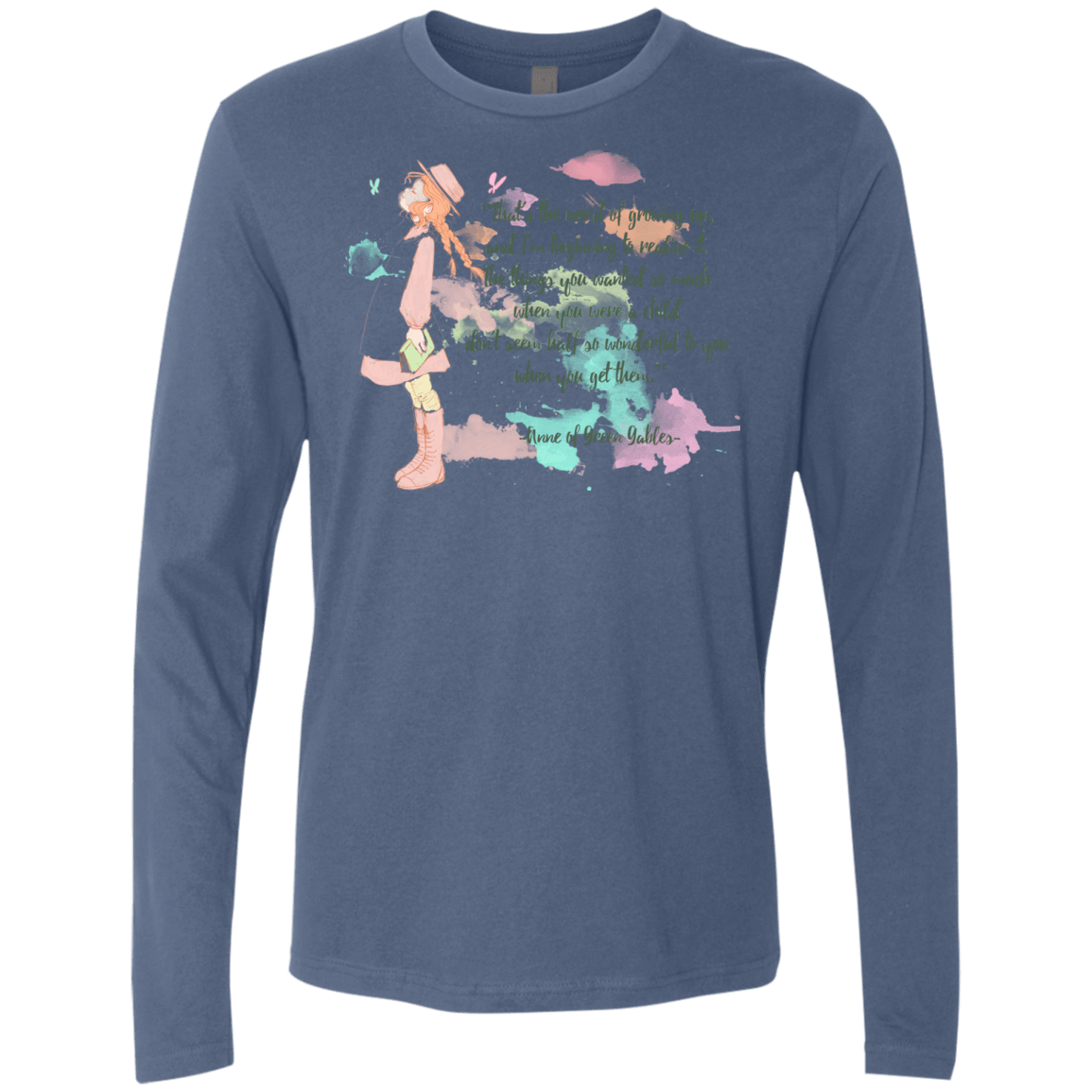 T-Shirts Indigo / Small Anne of Green Gables 5 Men's Premium Long Sleeve