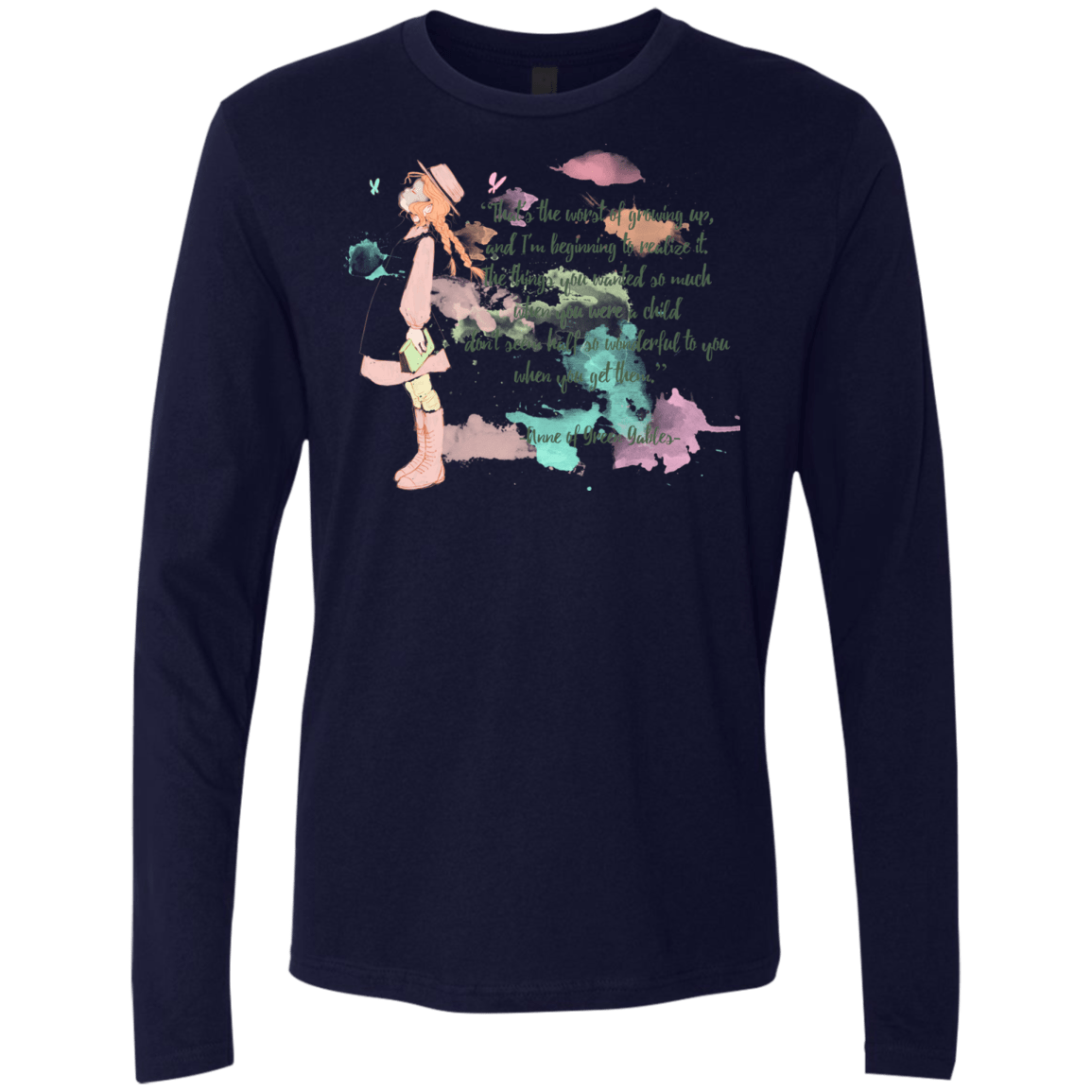 T-Shirts Midnight Navy / Small Anne of Green Gables 5 Men's Premium Long Sleeve