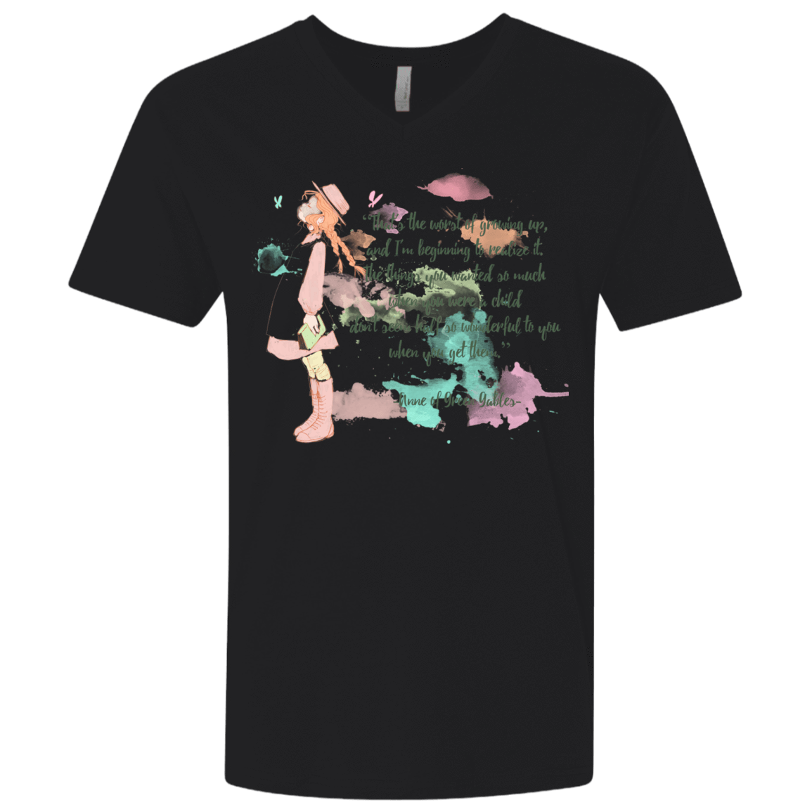 T-Shirts Black / X-Small Anne of Green Gables 5 Men's Premium V-Neck