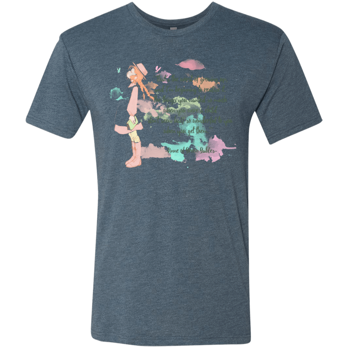 T-Shirts Indigo / Small Anne of Green Gables 5 Men's Triblend T-Shirt