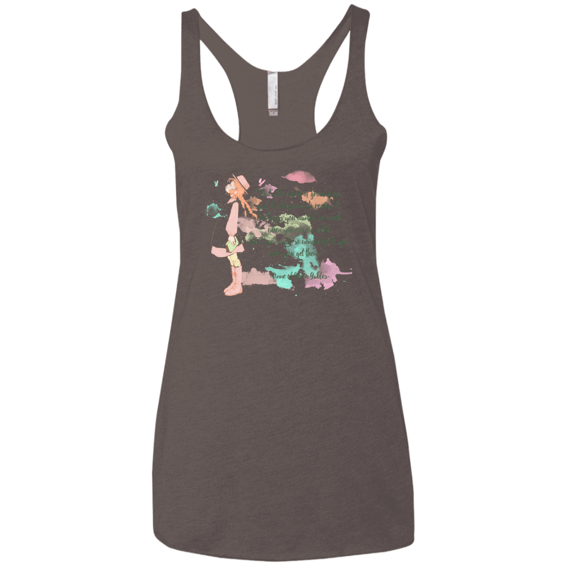 T-Shirts Macchiato / X-Small Anne of Green Gables 5 Women's Triblend Racerback Tank