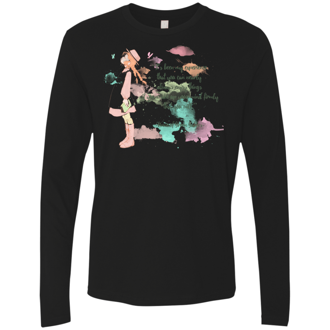 T-Shirts Black / Small Anne of Green Gables Men's Premium Long Sleeve