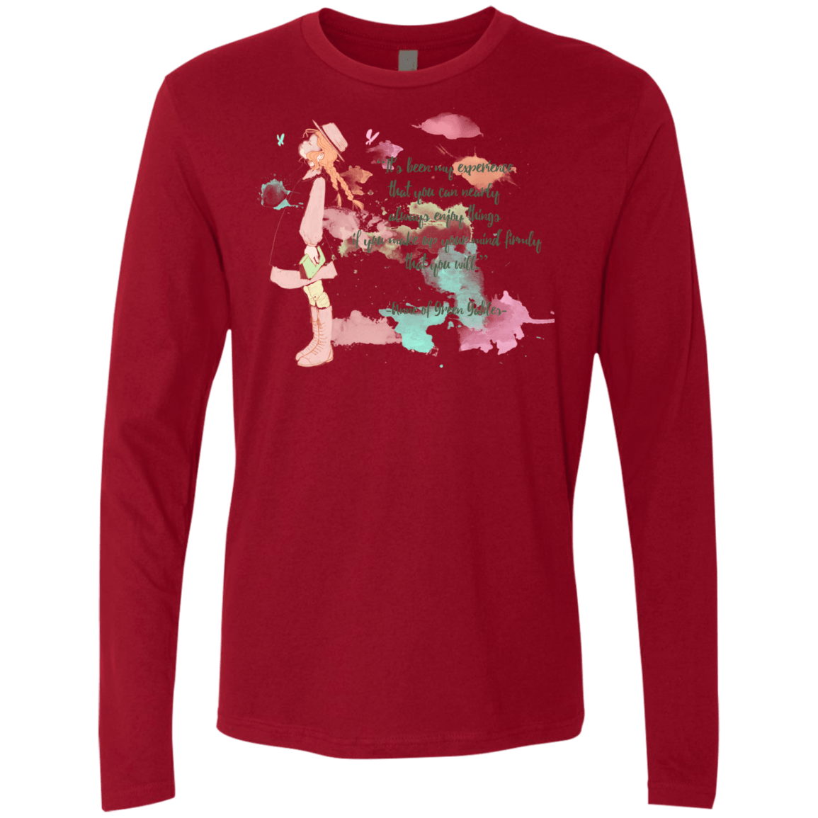 T-Shirts Cardinal / Small Anne of Green Gables Men's Premium Long Sleeve