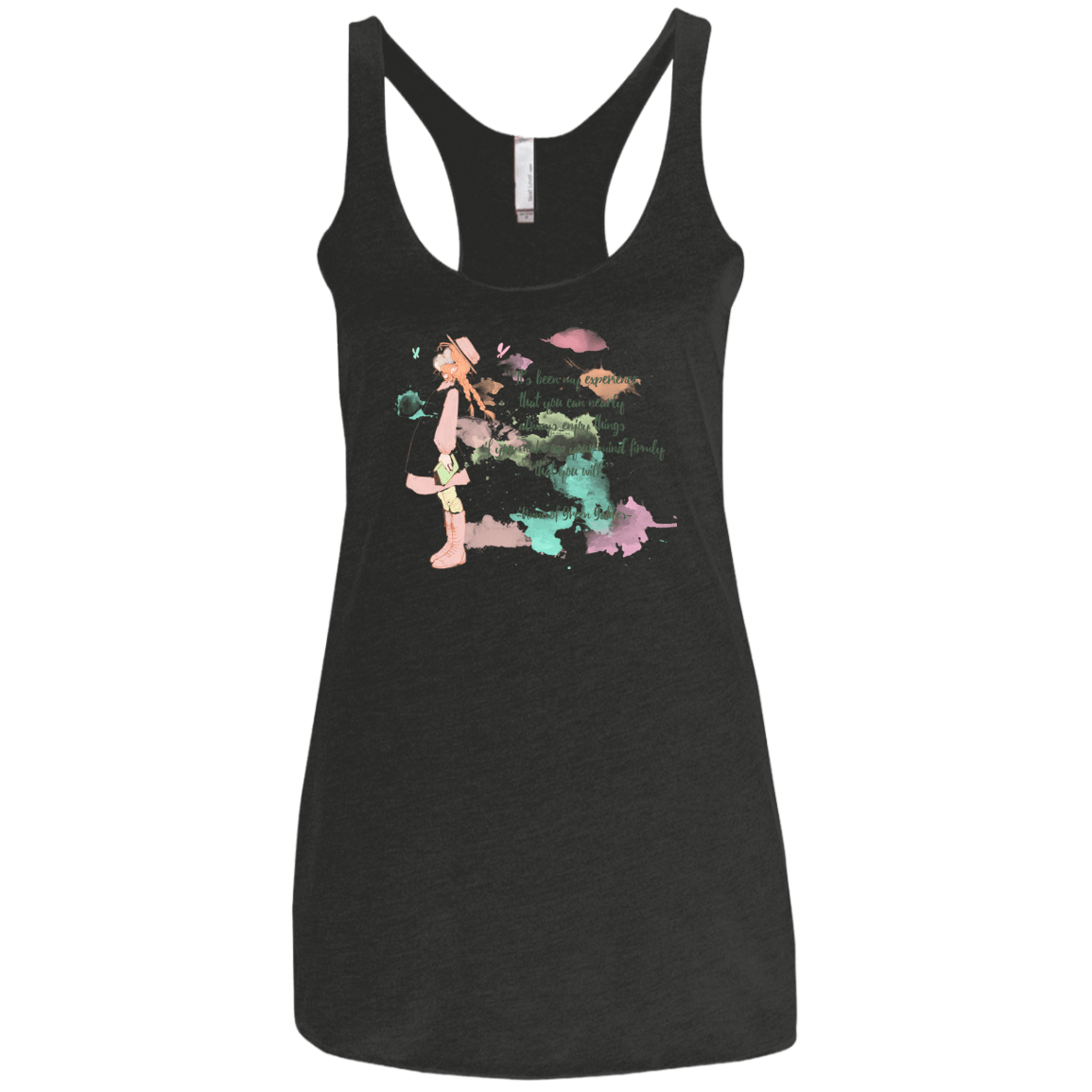 T-Shirts Vintage Black / X-Small Anne of Green Gables Women's Triblend Racerback Tank