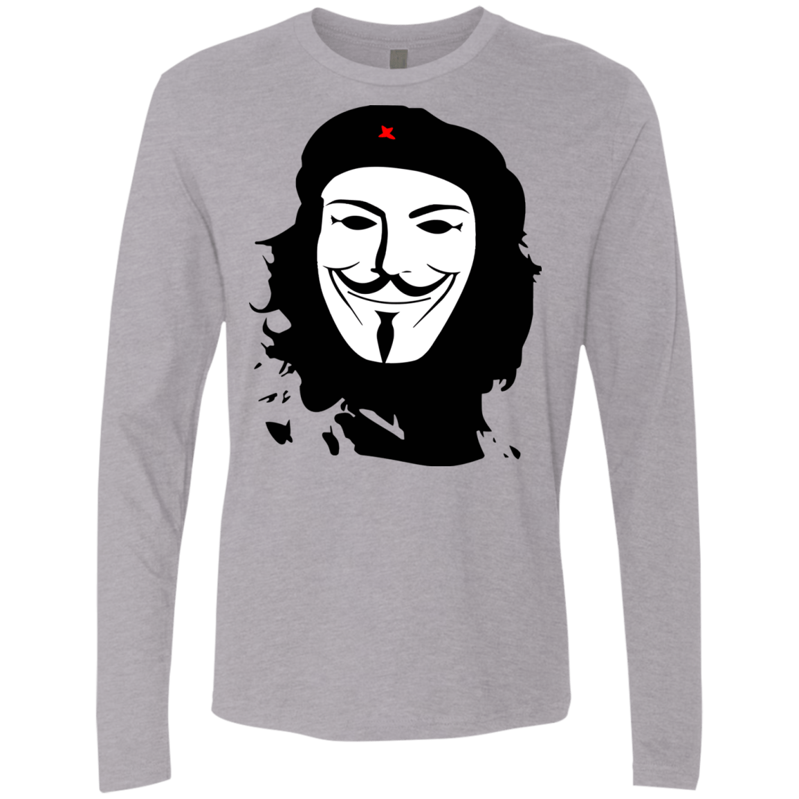T-Shirts Heather Grey / Small Anonymous Guevara Men's Premium Long Sleeve