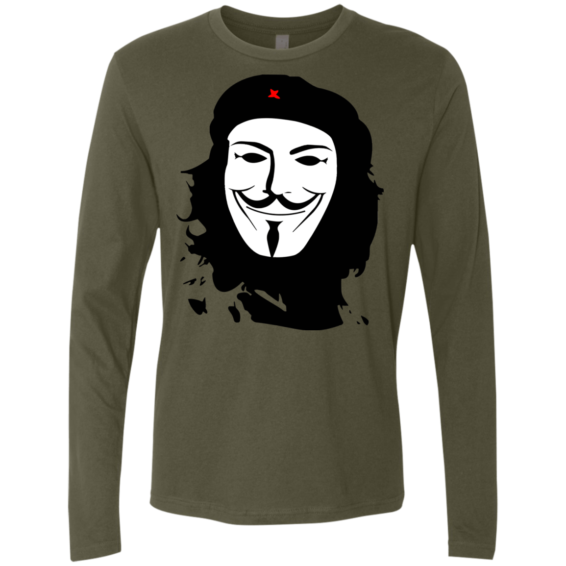 T-Shirts Military Green / Small Anonymous Guevara Men's Premium Long Sleeve