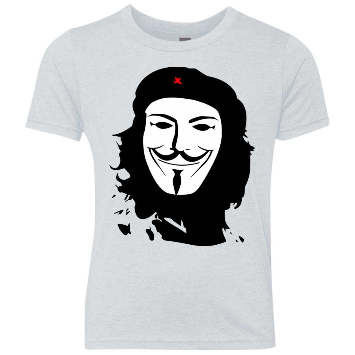 T-Shirts Heather White / YXS Anonymous Guevara Youth Triblend T-Shirt