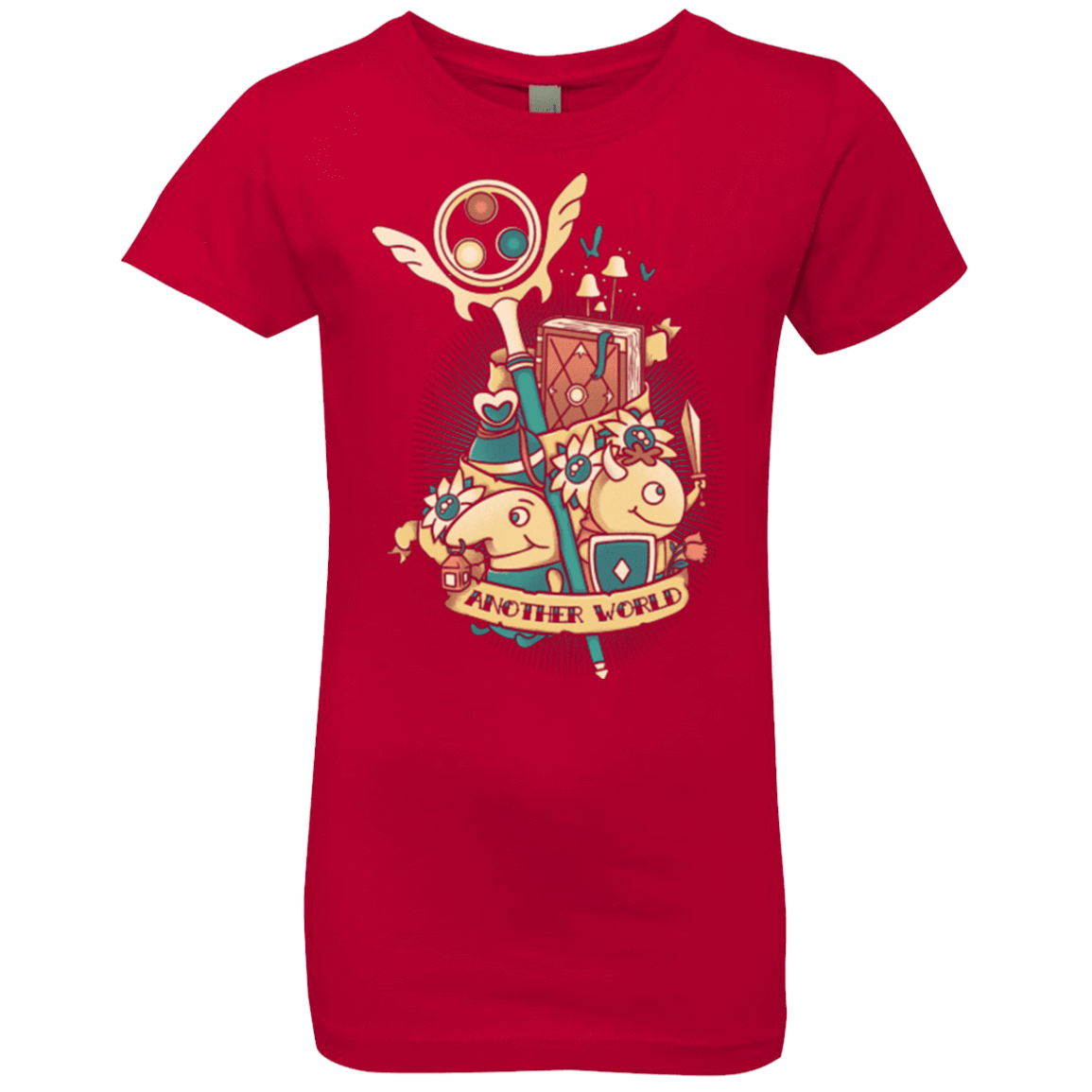 T-Shirts Red / YXS Another world Girls Premium T-Shirt