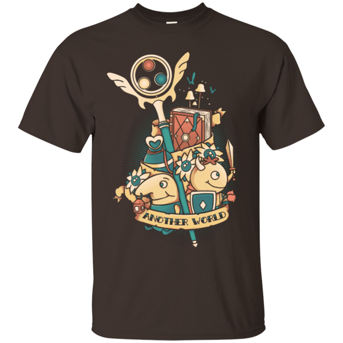 T-Shirts Dark Chocolate / Small Another world T-Shirt
