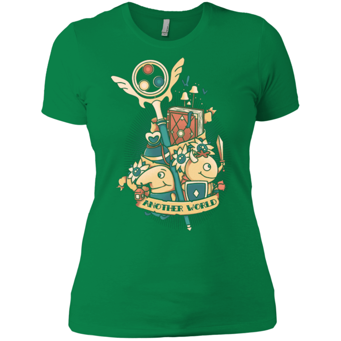 T-Shirts Kelly Green / X-Small Another world Women's Premium T-Shirt