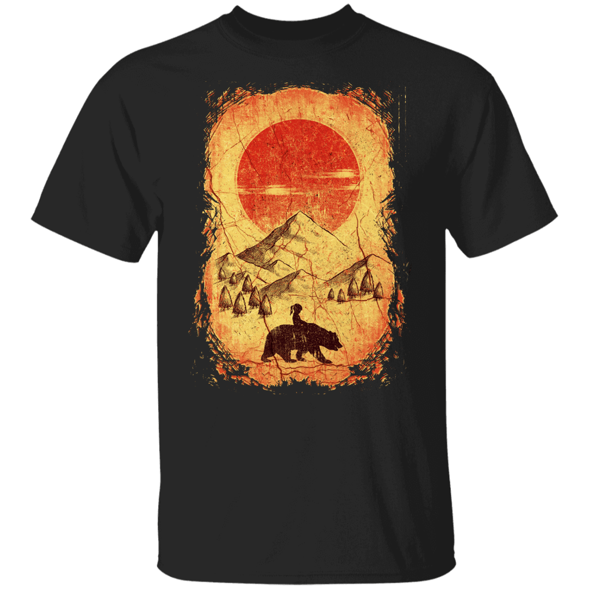 T-Shirts Black / YXS Antique Bear Youth T-Shirt