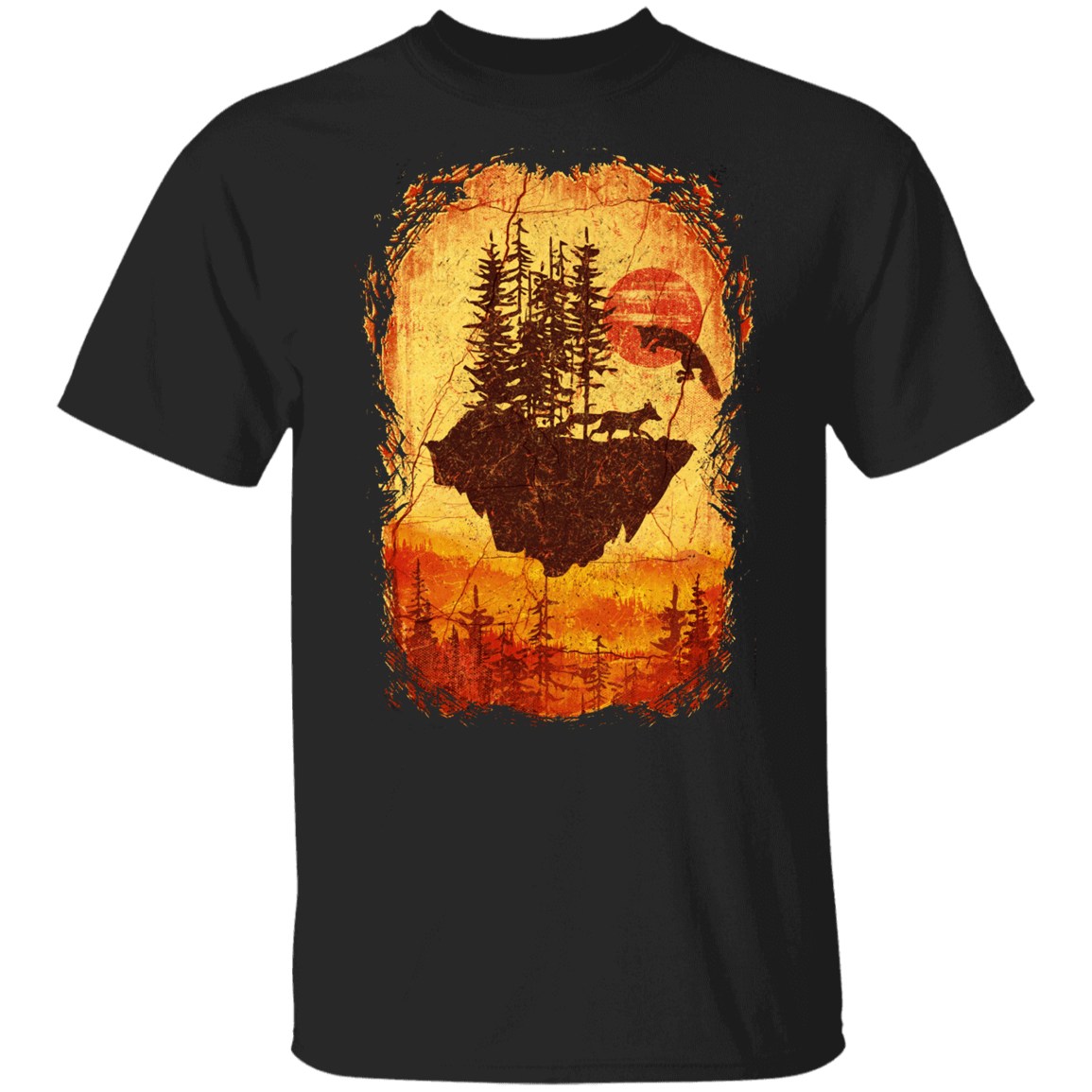 T-Shirts Black / YXS Antique Fox Jump Youth T-Shirt