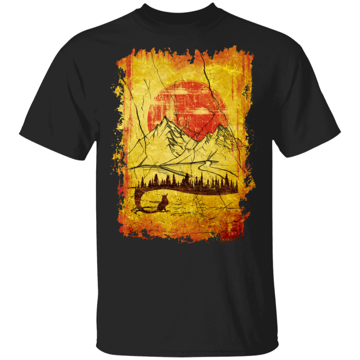 T-Shirts Black / S Antique Fox Tail T-Shirt