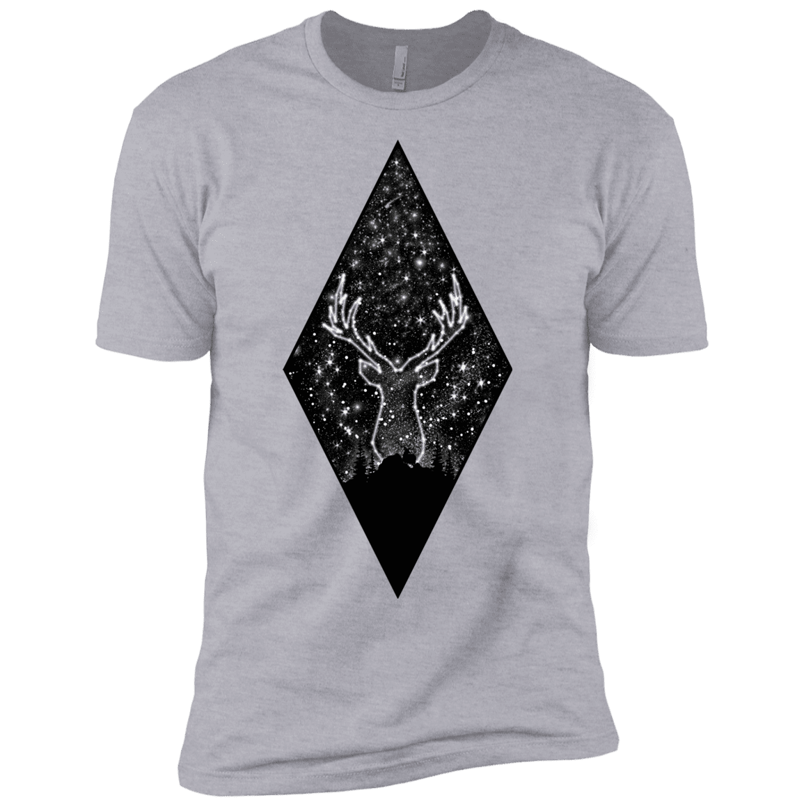 T-Shirts Heather Grey / YXS Antler Stars Boys Premium T-Shirt