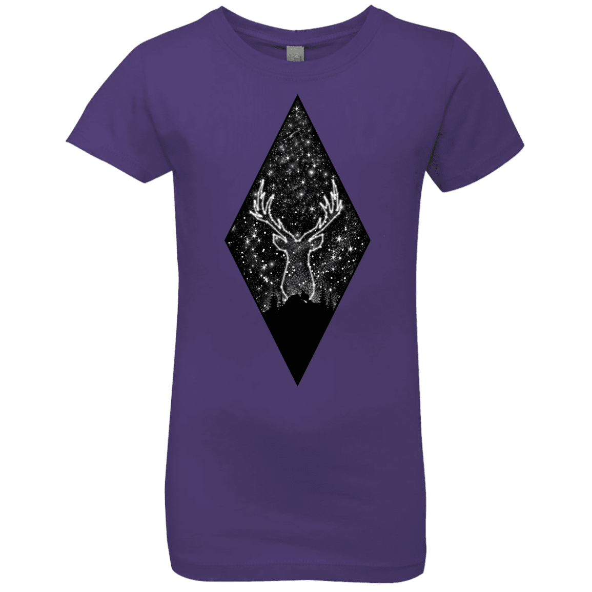 T-Shirts Purple Rush / YXS Antler Stars Girls Premium T-Shirt