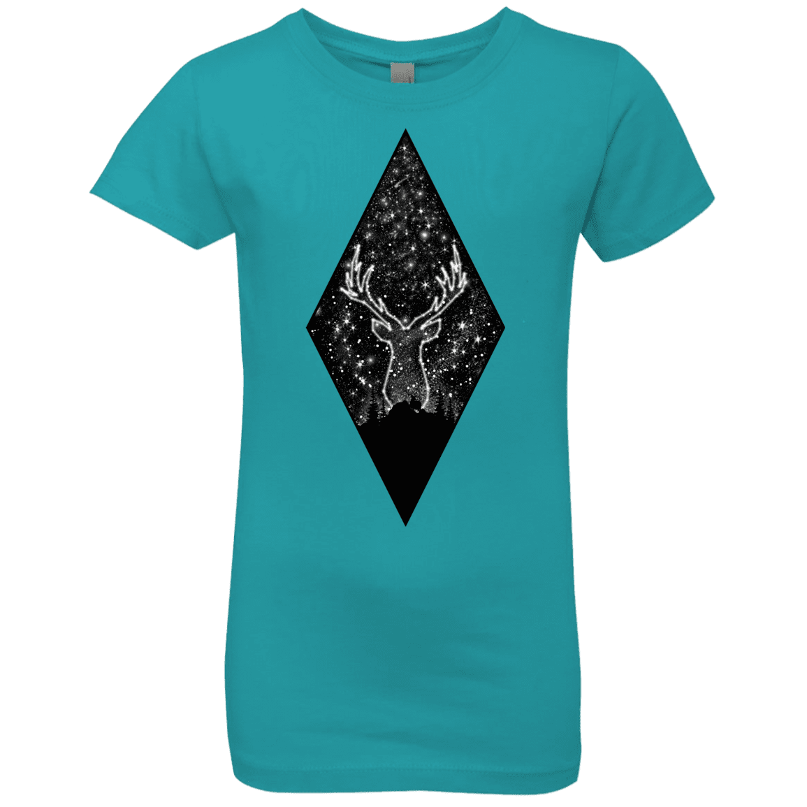 T-Shirts Tahiti Blue / YXS Antler Stars Girls Premium T-Shirt