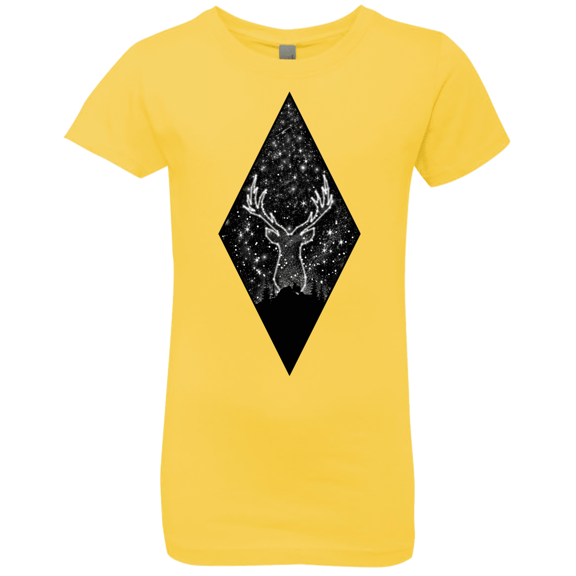T-Shirts Vibrant Yellow / YXS Antler Stars Girls Premium T-Shirt