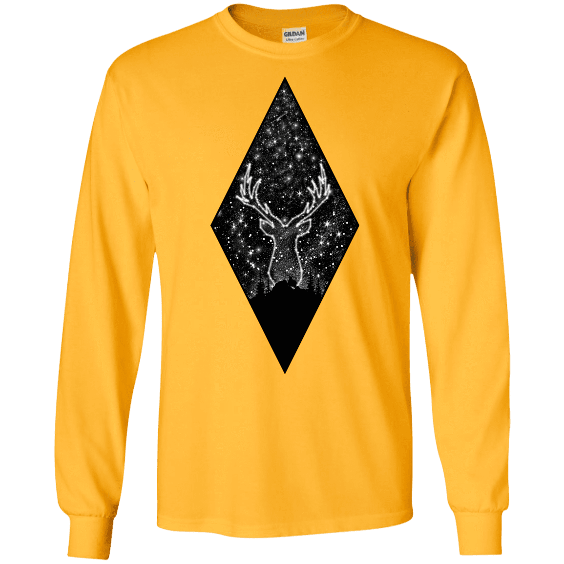 T-Shirts Gold / S Antler Stars Men's Long Sleeve T-Shirt
