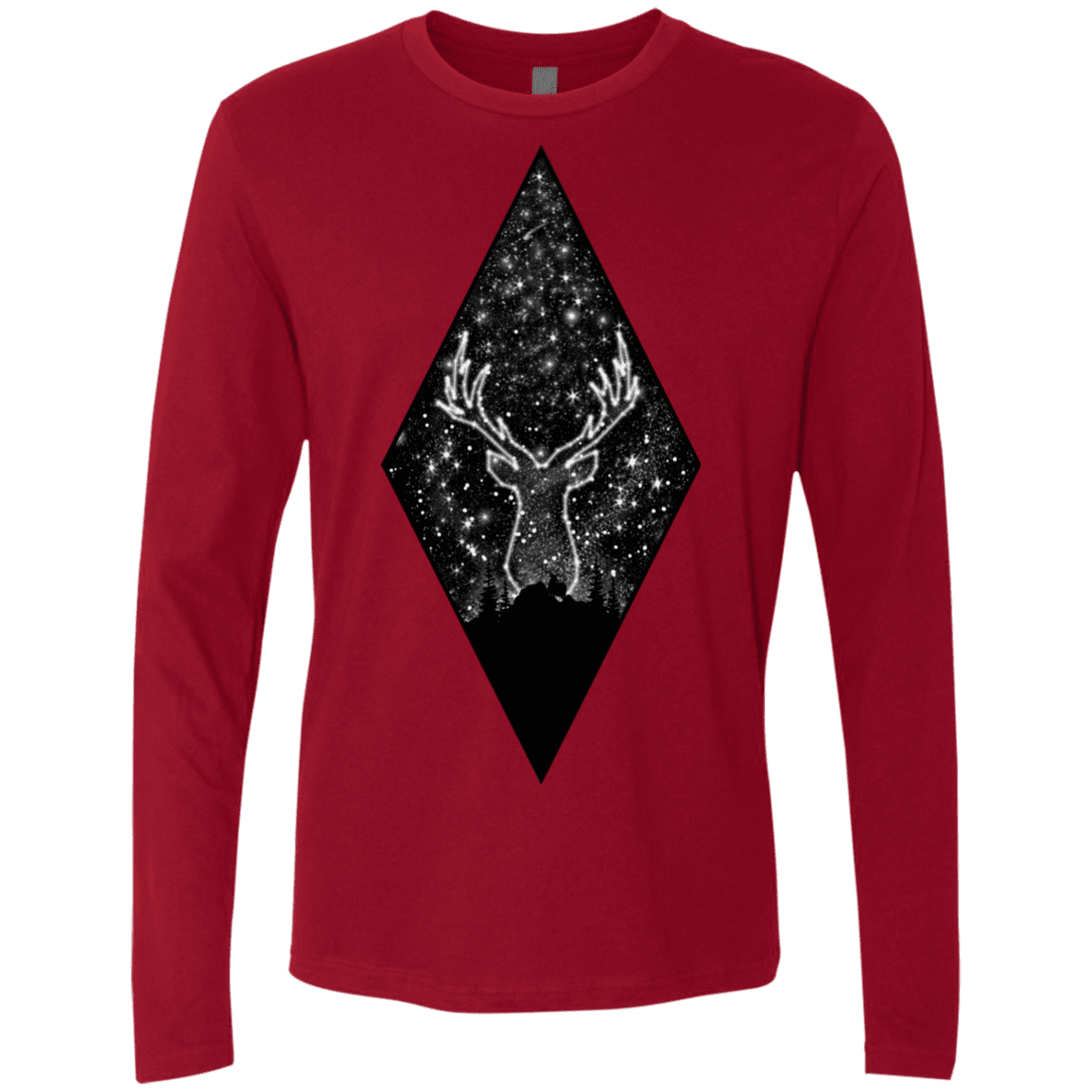 T-Shirts Cardinal / S Antler Stars Men's Premium Long Sleeve