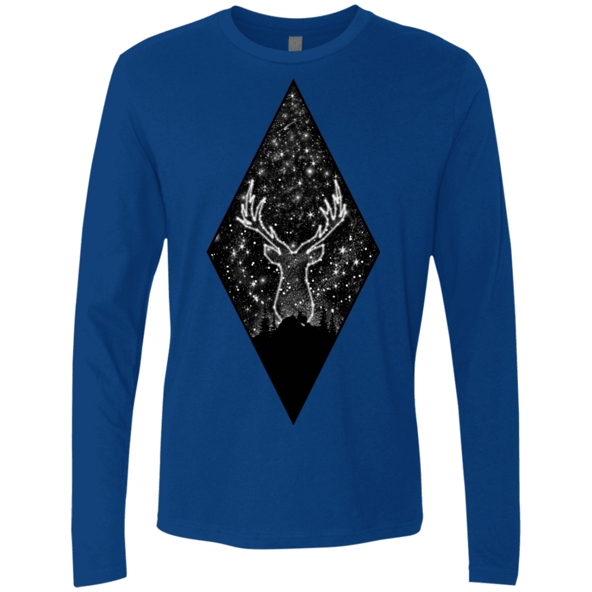 T-Shirts Royal / S Antler Stars Men's Premium Long Sleeve