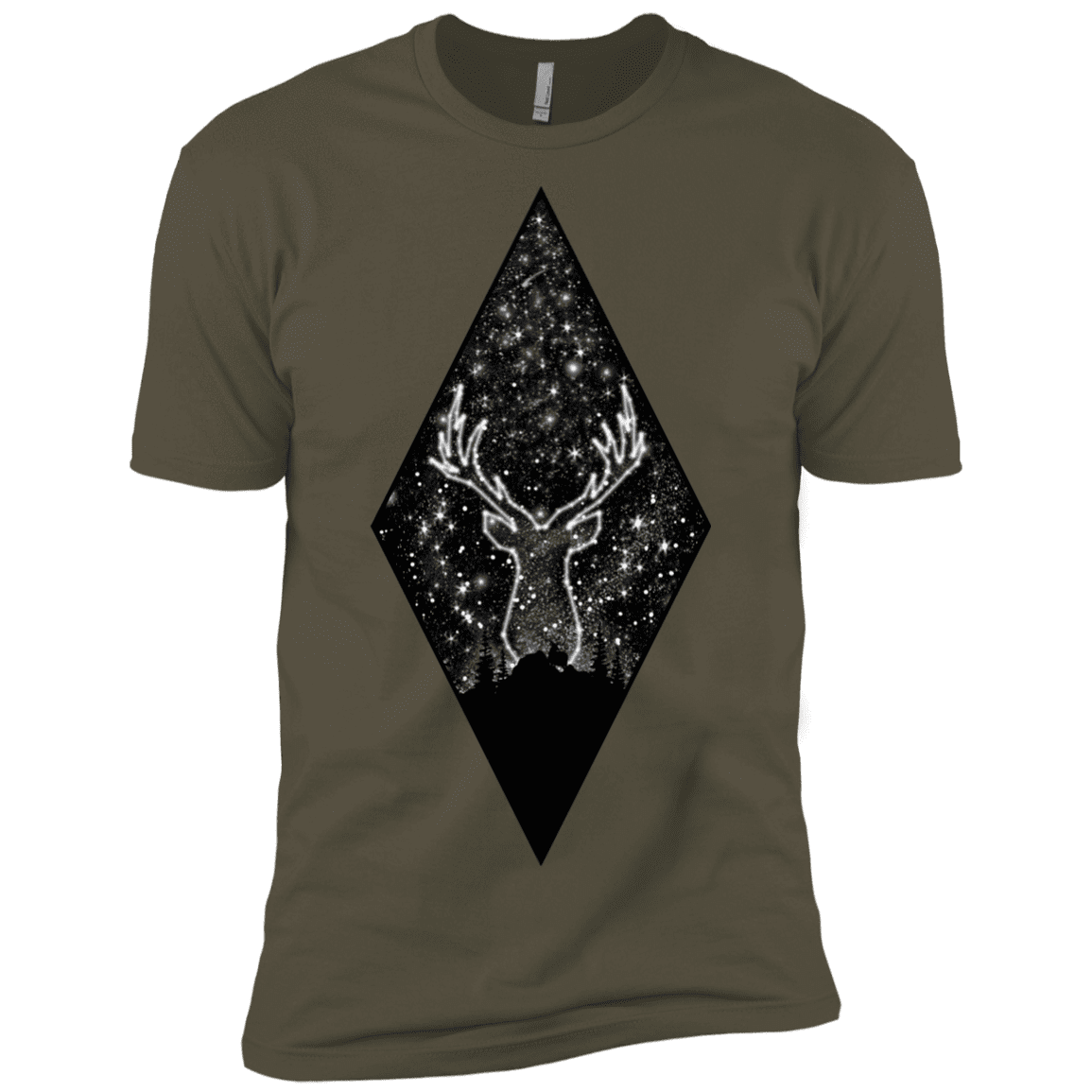 T-Shirts Military Green / X-Small Antler Stars Men's Premium T-Shirt
