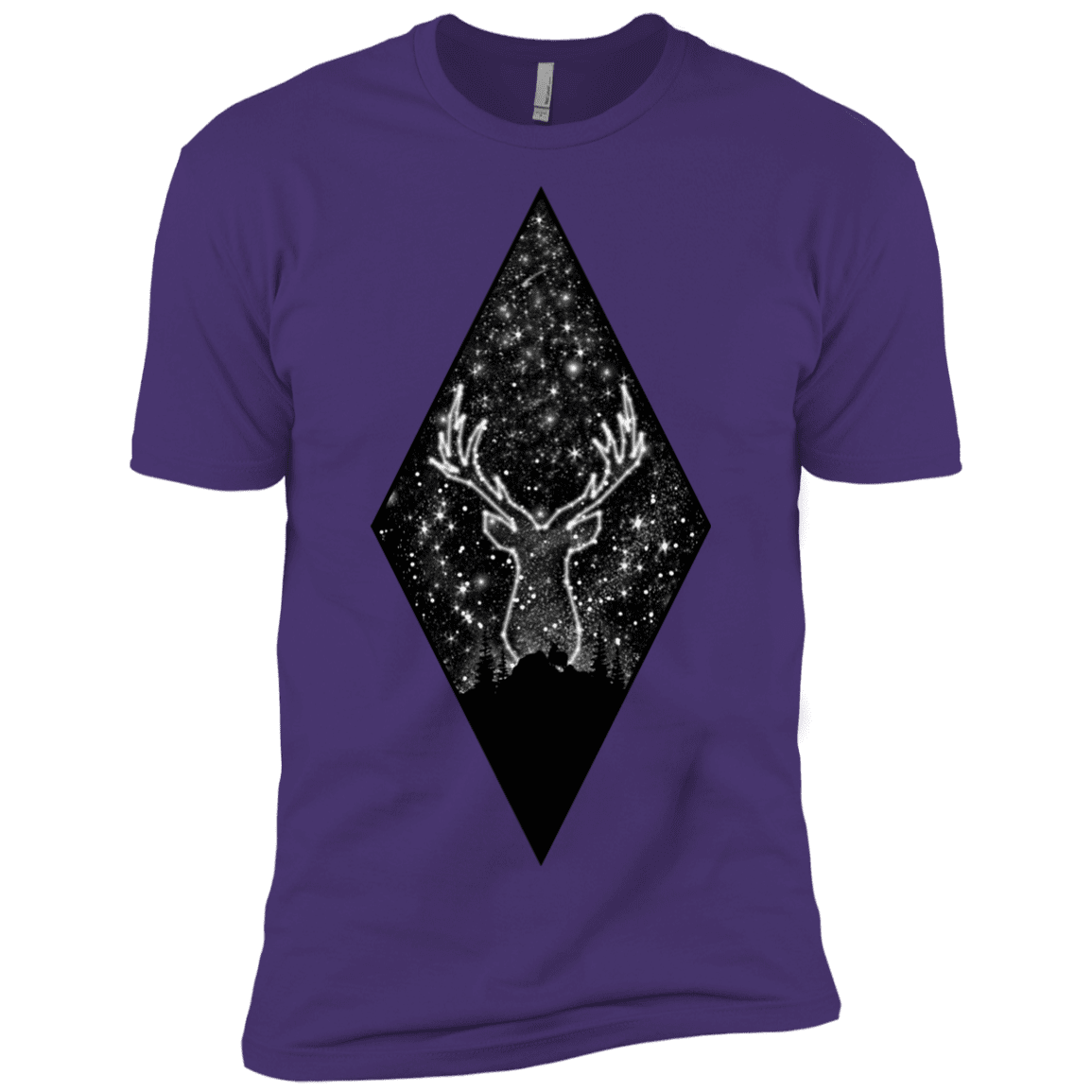 T-Shirts Purple Rush/ / X-Small Antler Stars Men's Premium T-Shirt