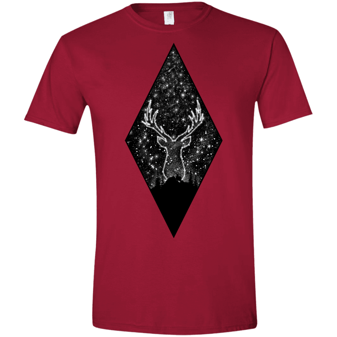 T-Shirts Cardinal Red / S Antler Stars Men's Semi-Fitted Softstyle