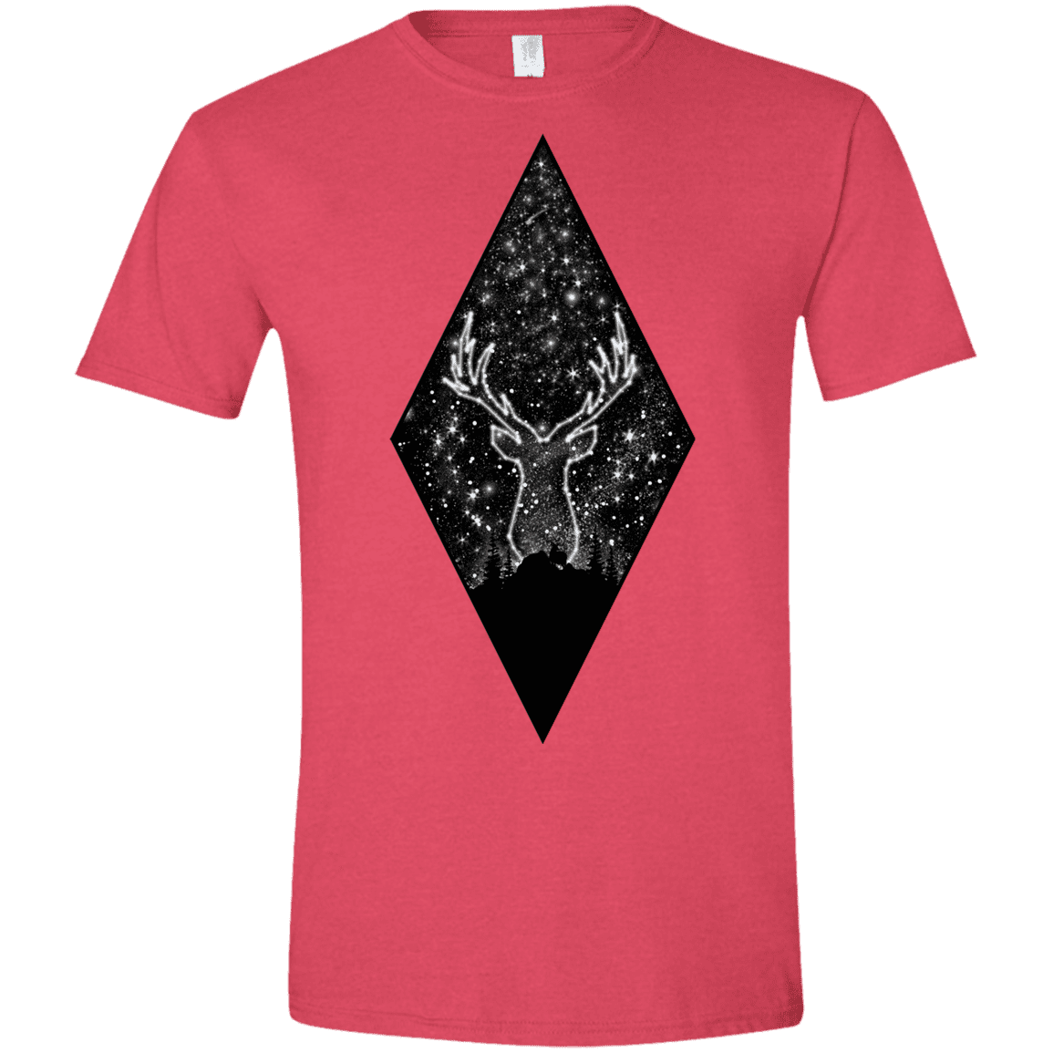 T-Shirts Heather Red / S Antler Stars Men's Semi-Fitted Softstyle