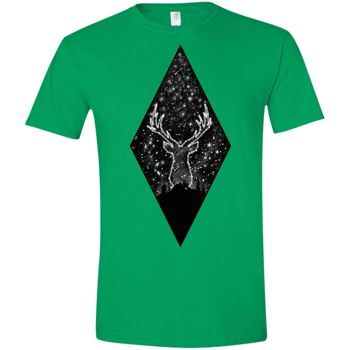 T-Shirts Irish Green / S Antler Stars Men's Semi-Fitted Softstyle