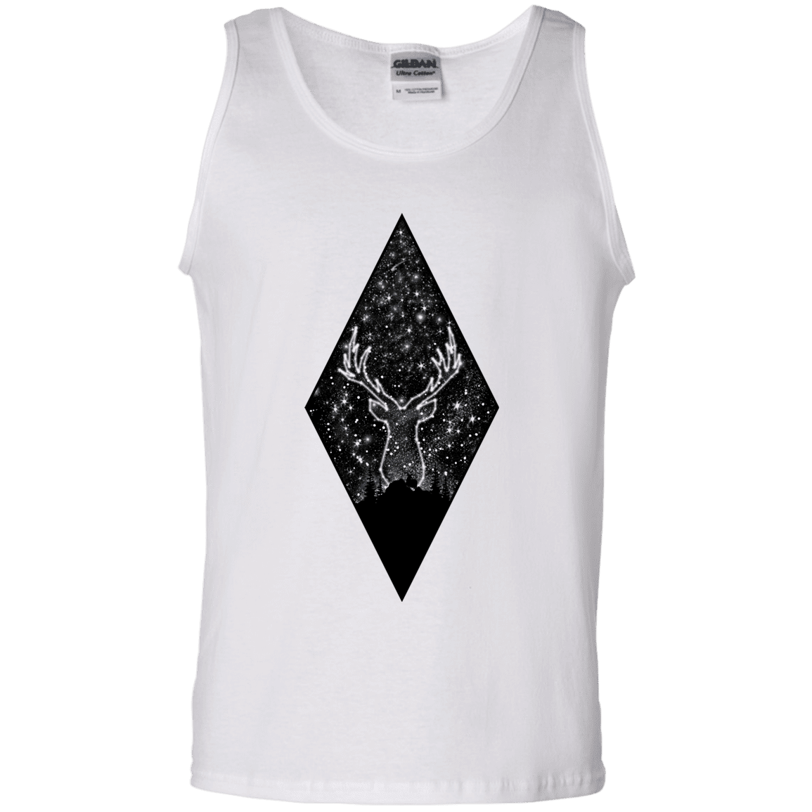 T-Shirts White / S Antler Stars Men's Tank Top
