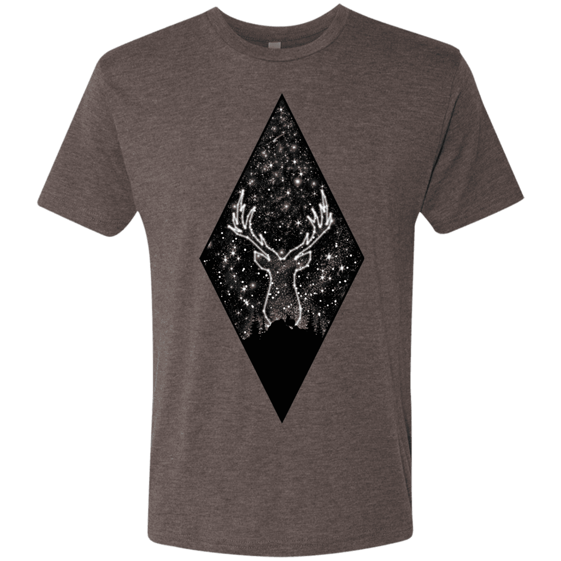 T-Shirts Macchiato / S Antler Stars Men's Triblend T-Shirt