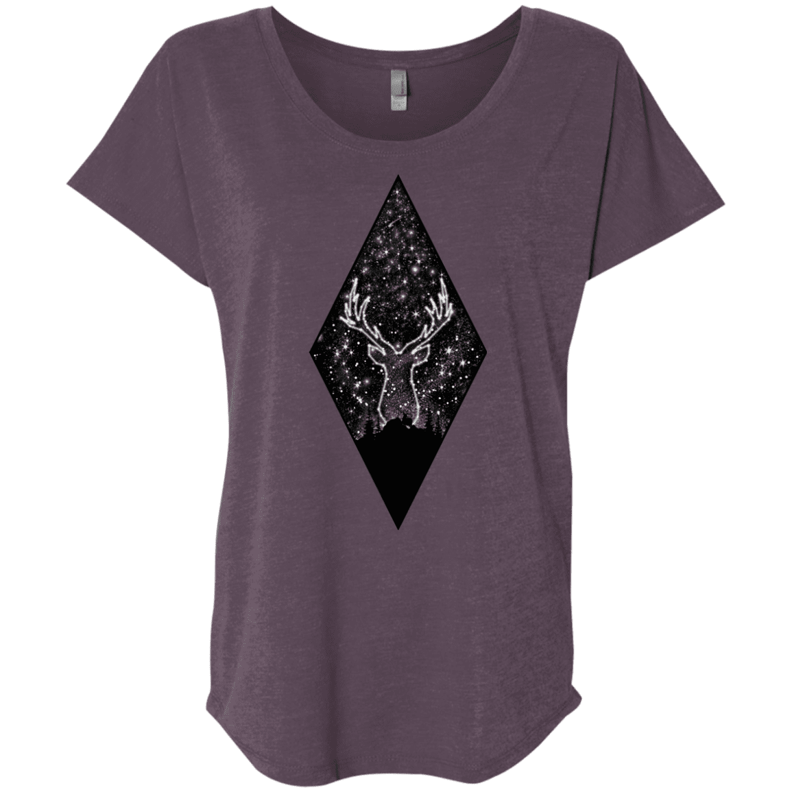 T-Shirts Vintage Purple / X-Small Antler Stars Triblend Dolman Sleeve