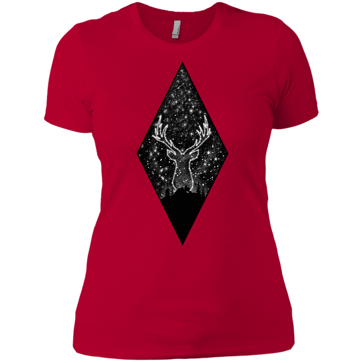 T-Shirts Red / X-Small Antler Stars Women's Premium T-Shirt
