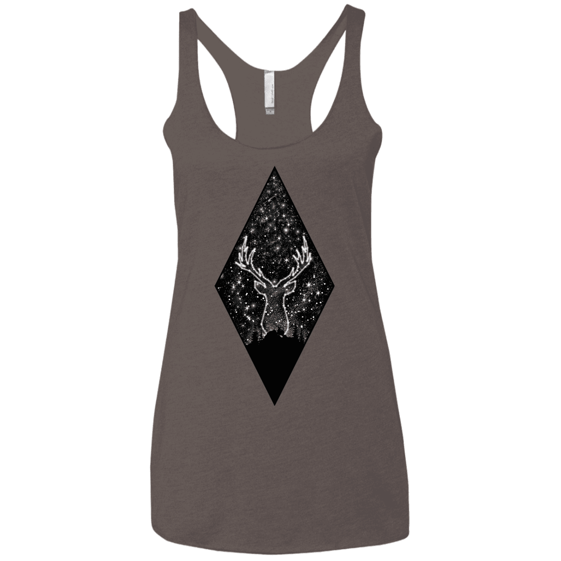 T-Shirts Macchiato / X-Small Antler Stars Women's Triblend Racerback Tank