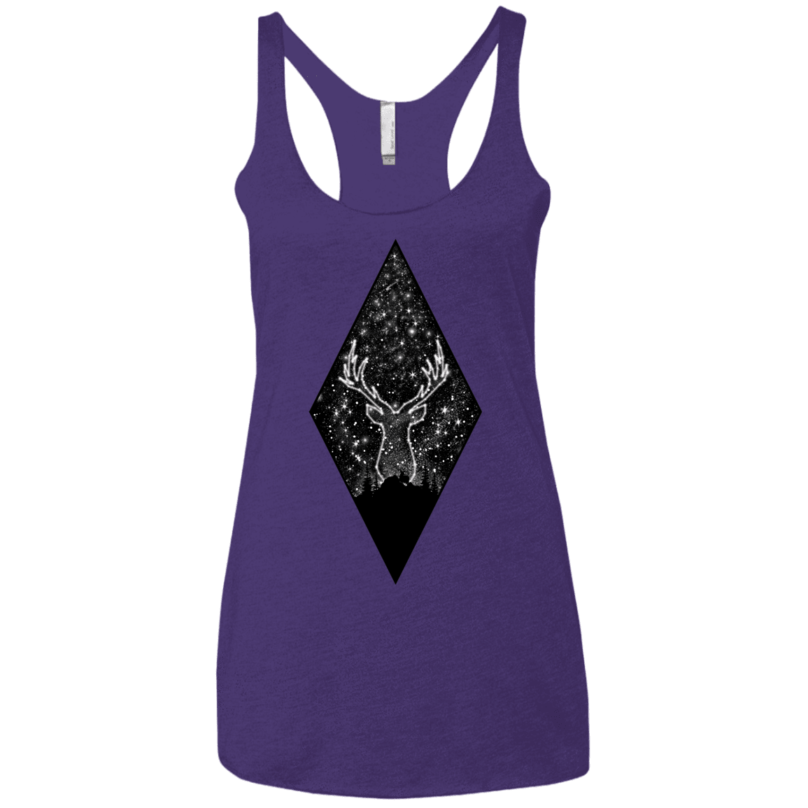 T-Shirts Purple Rush / X-Small Antler Stars Women's Triblend Racerback Tank