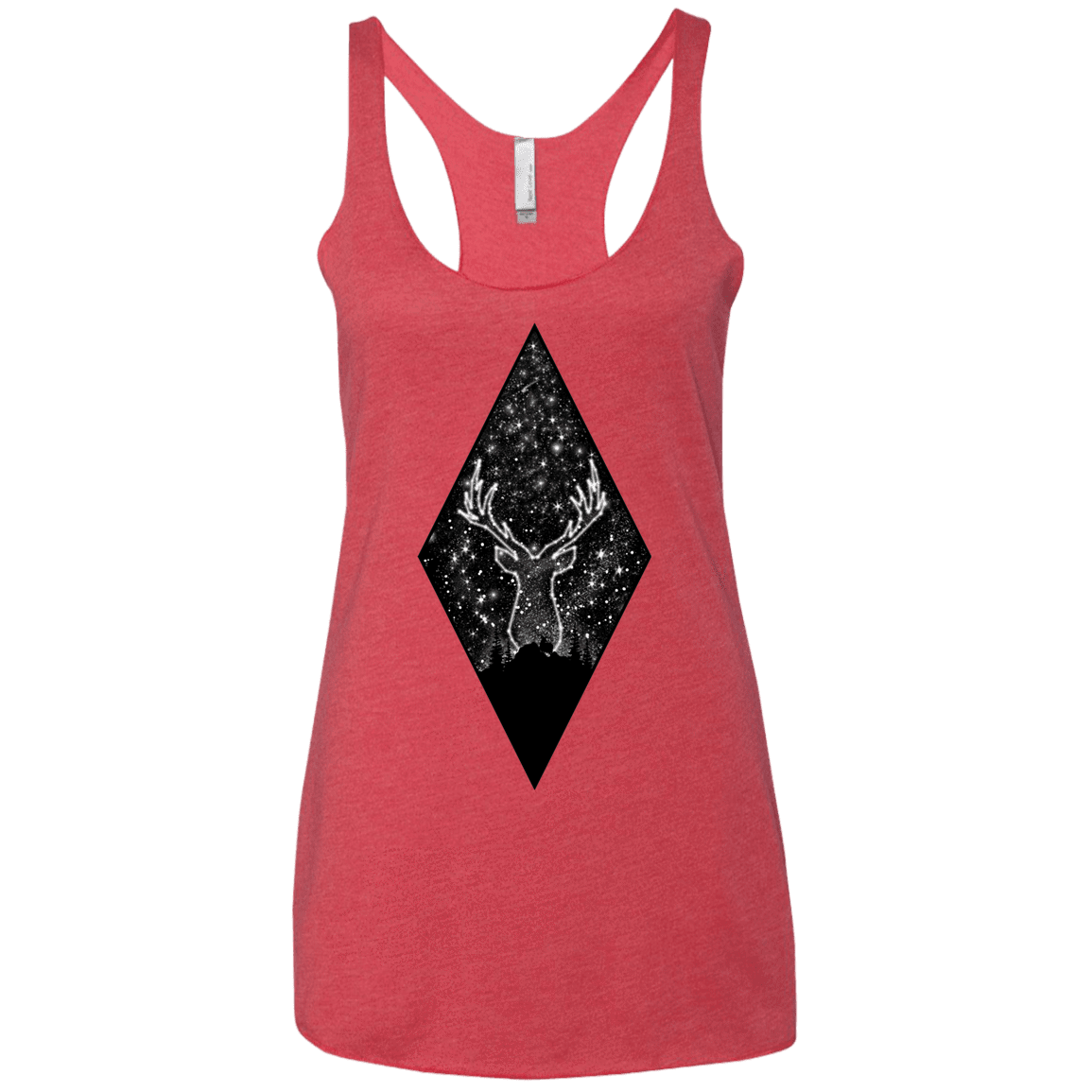 T-Shirts Vintage Red / X-Small Antler Stars Women's Triblend Racerback Tank