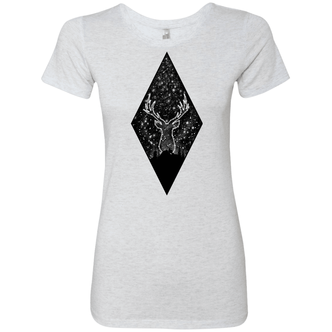 T-Shirts Heather White / S Antler Stars Women's Triblend T-Shirt