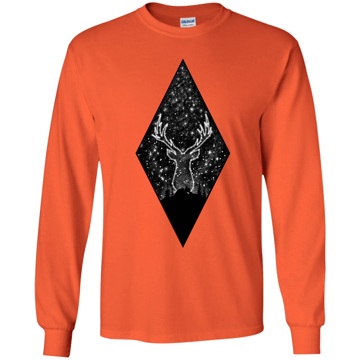 T-Shirts Orange / YS Antler Stars Youth Long Sleeve T-Shirt