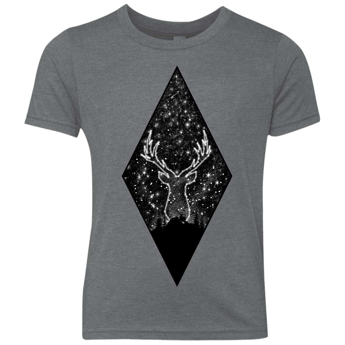 T-Shirts Premium Heather / YXS Antler Stars Youth Triblend T-Shirt