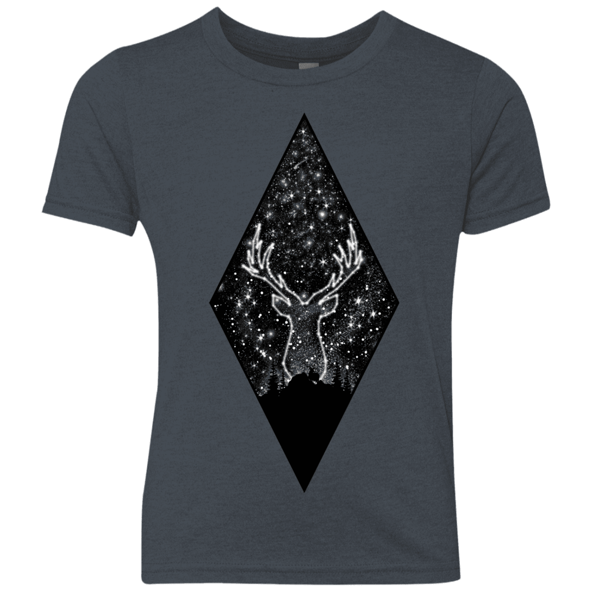 T-Shirts Vintage Navy / YXS Antler Stars Youth Triblend T-Shirt
